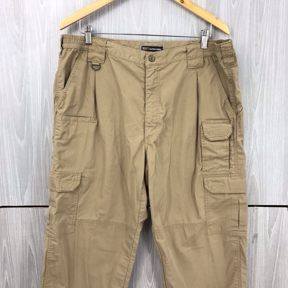 5.11 Tactical Pants Men's Size: 38‎ Khaki cargo pants - Picture 3 of 12